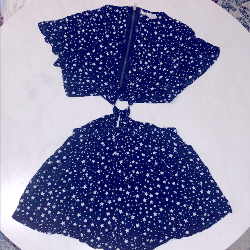 LF Navy Star Romper